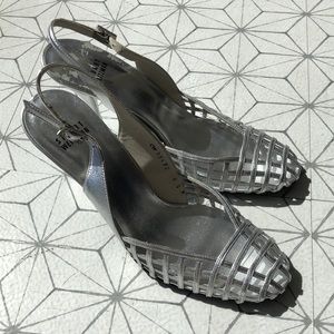 Stuart Weitzman Silver Heels